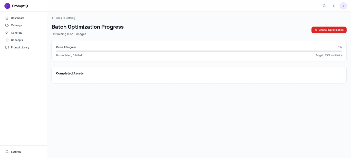 Prompt Optimization Setup Modal